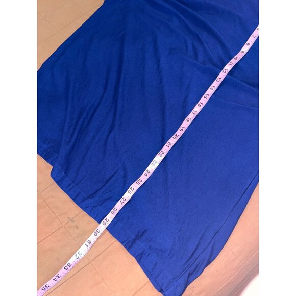 Bryn Walker Womens Royal Blue XL Tunic Top 3/4 Sleeve Relaxed Fit Made In USA - Picture 7 of 9